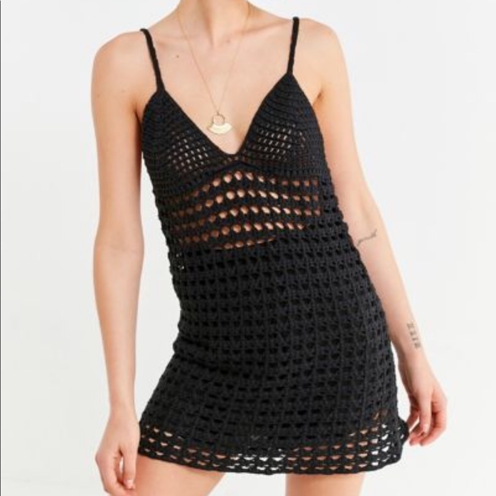 Urban Outfitters Bliss Crochet Slip Dress